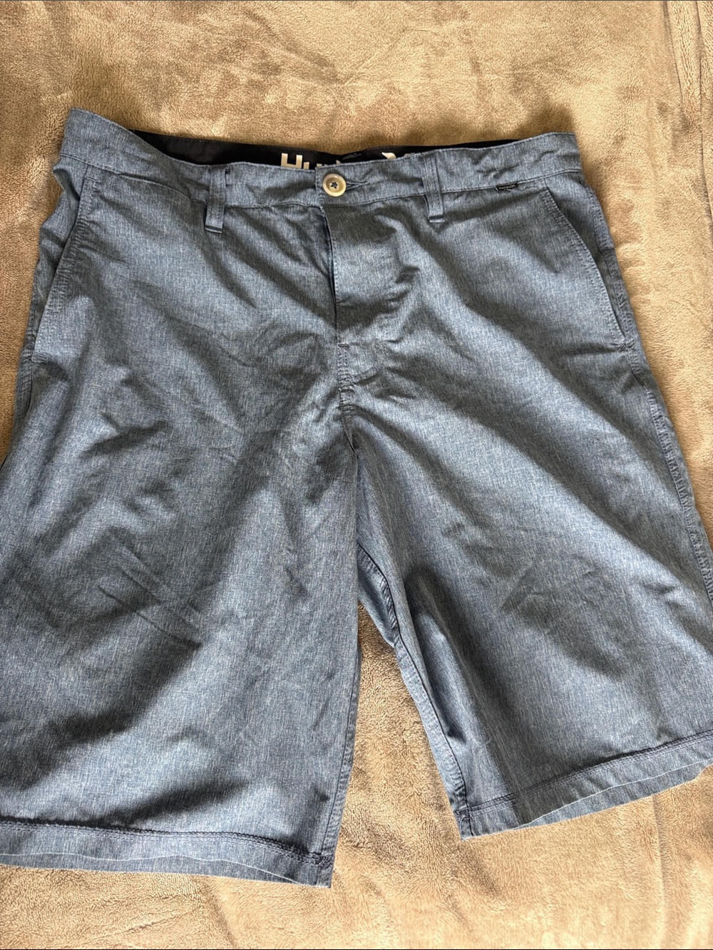 Hurley Lightweight Heathered Blue Hybrid Shorts
